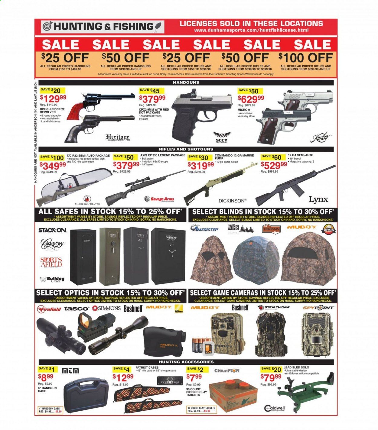 Dunham's Sports (MI, PA, WI) Weekly Ad Flyer March 20 to March 25