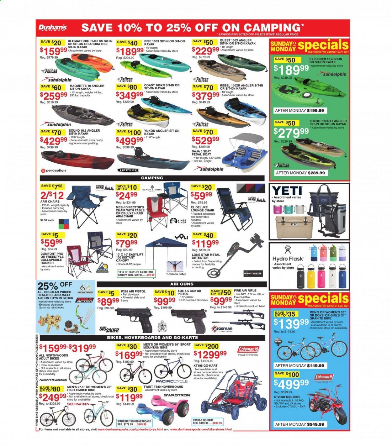 Dunham's Sports (MI, PA, WI) Weekly Ad Flyer March 20 to March 25