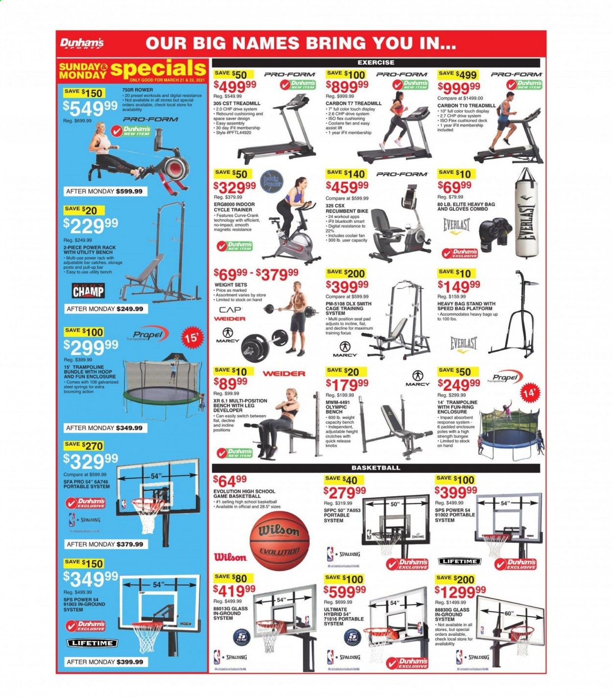 Dunham's Sports (MI, MN, SD, WI) Weekly Ad Flyer March 20 to March 25