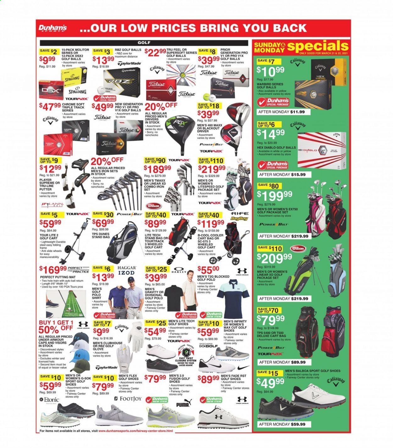 Dunham's Sports (MI, MN, SD, WI) Weekly Ad Flyer March 20 to March 25