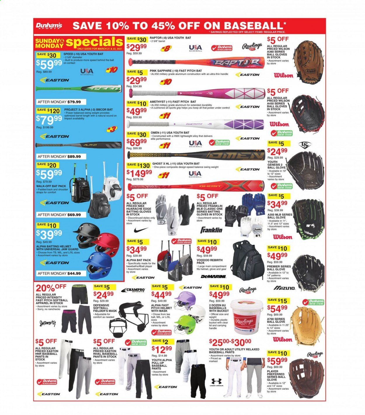 Dunham's Sports (MI, MN, SD, WI) Weekly Ad Flyer March 20 to March 25