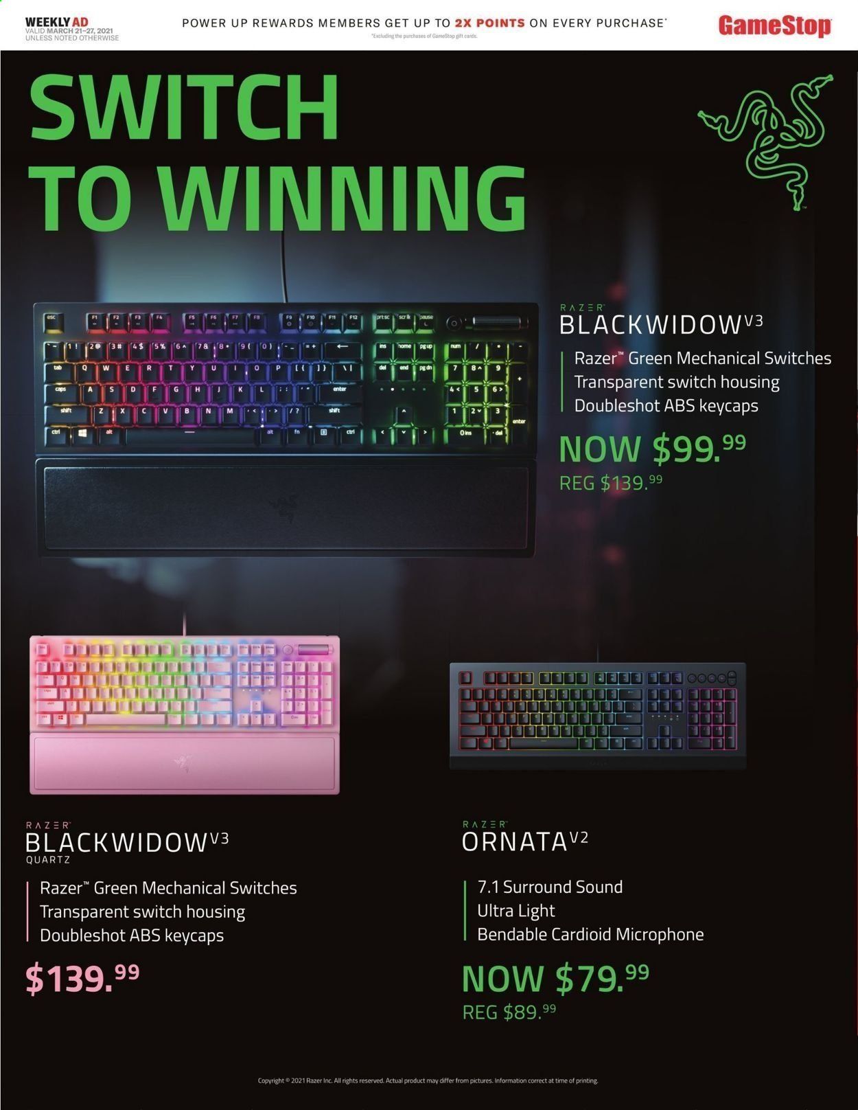 GameStop Weekly Ad Flyer March 21 to March 27