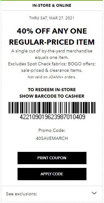 JOANN Weekly Ad Flyer March 21 to March 27