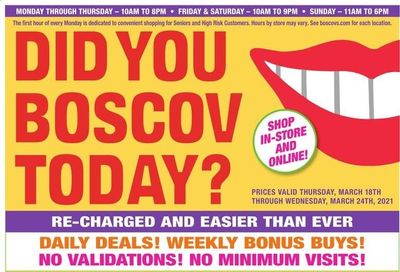 Boscov's Weekly Ad Flyer March 18 to March 24