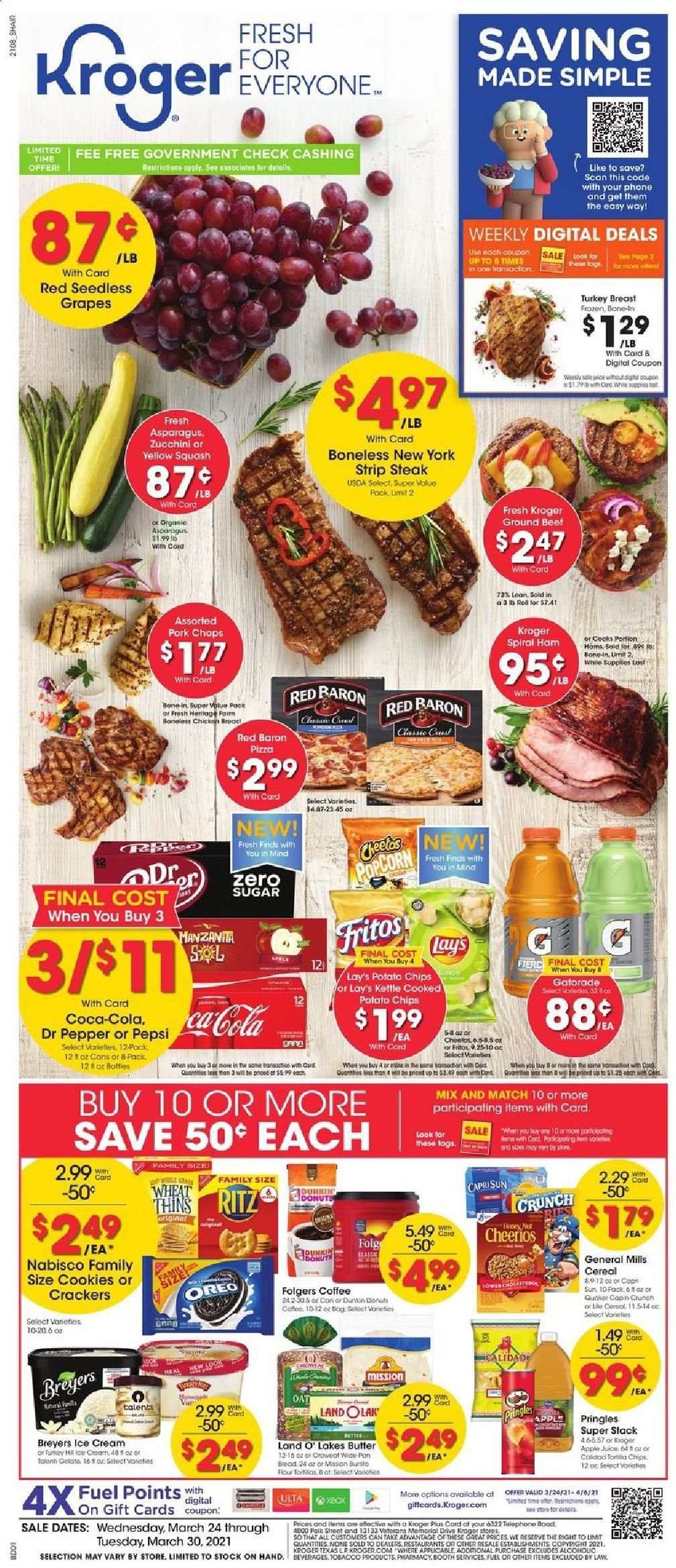 Kroger (GA, IL, LA, MI, OK, SC, TN, TX, VA) Weekly Ad Flyer March 24 to March 30