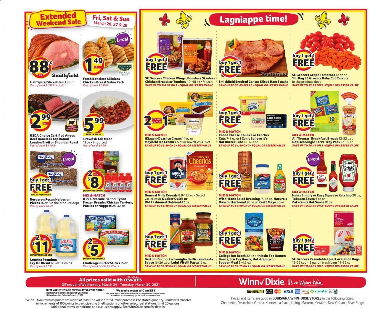 Winn Dixie (AL, FL, GA, LA, MS) Weekly Ad Flyer March 24 to March 30