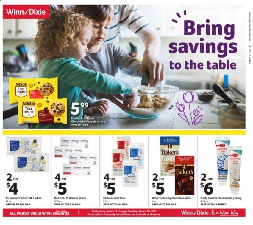 Winn Dixie (AL, FL, GA, LA, MS) Weekly Ad Flyer March 17 to March 30
