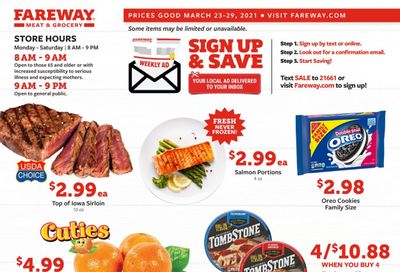 Fareway (IA, IL, MN, MO, NE, SD) Weekly Ad Flyer March 23 to March 29