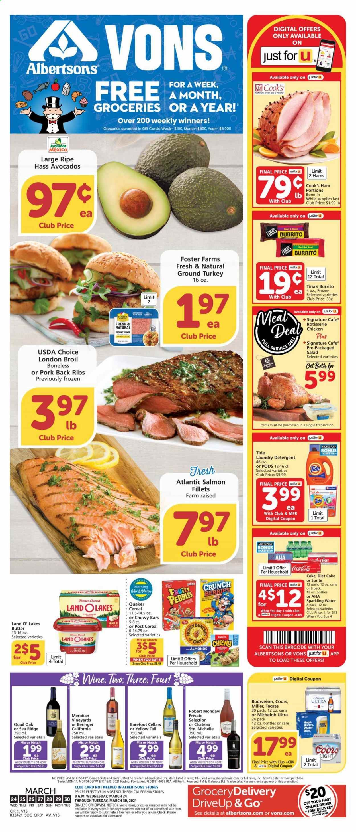 Vons (CA, NV) Weekly Ad Flyer March 24 to March 30