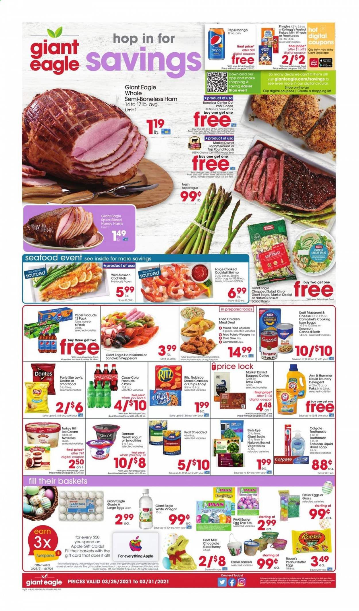 Giant Eagle (IN, MD, OH, PA, WV) Weekly Ad Flyer March 25 to March 31