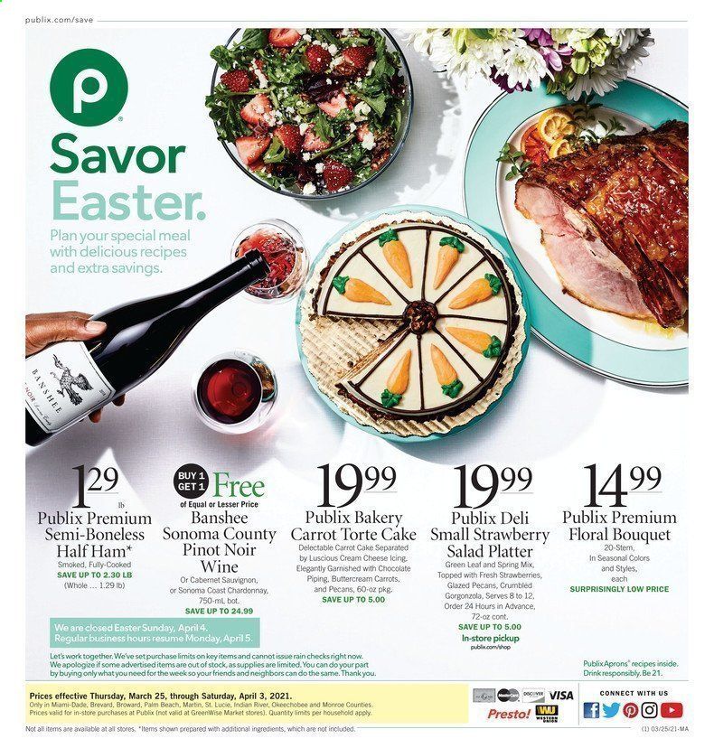 Publix (AL, FL, GA, NC, SC, TN, VA) Weekly Ad Flyer March 25 to April 3
