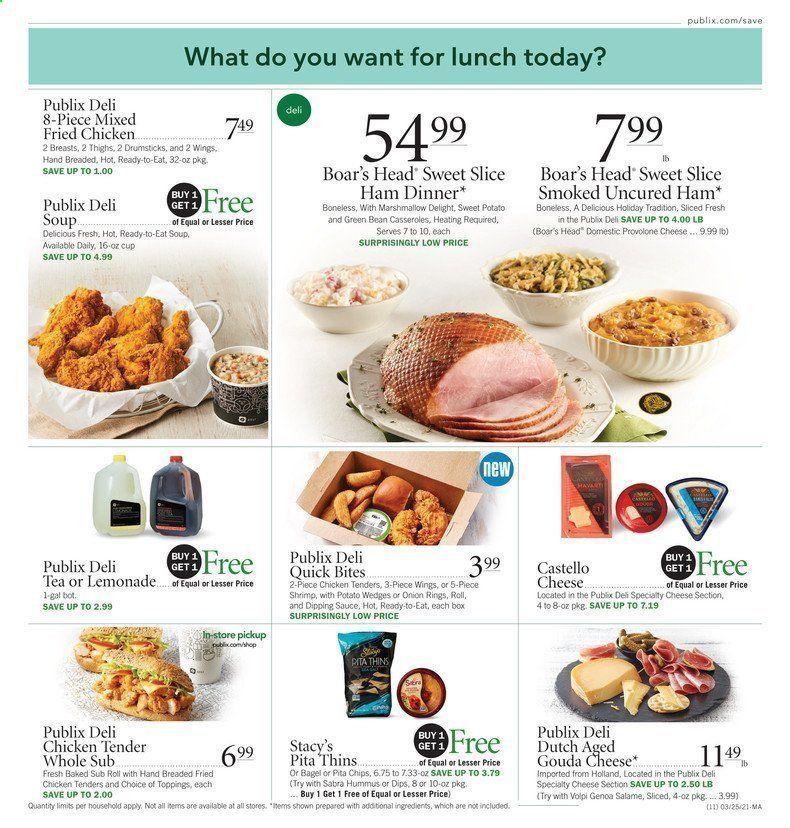 Publix (AL, FL, GA, NC, SC, TN, VA) Weekly Ad Flyer March 25 to April 3
