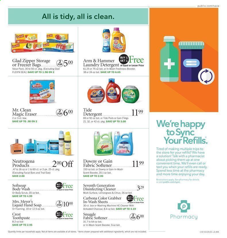 Publix (AL, FL, GA, NC, SC, TN, VA) Weekly Ad Flyer March 25 to April 3