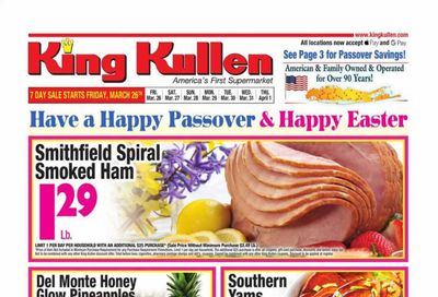 King Kullen Weekly Ad Flyer March 26 to April 1
