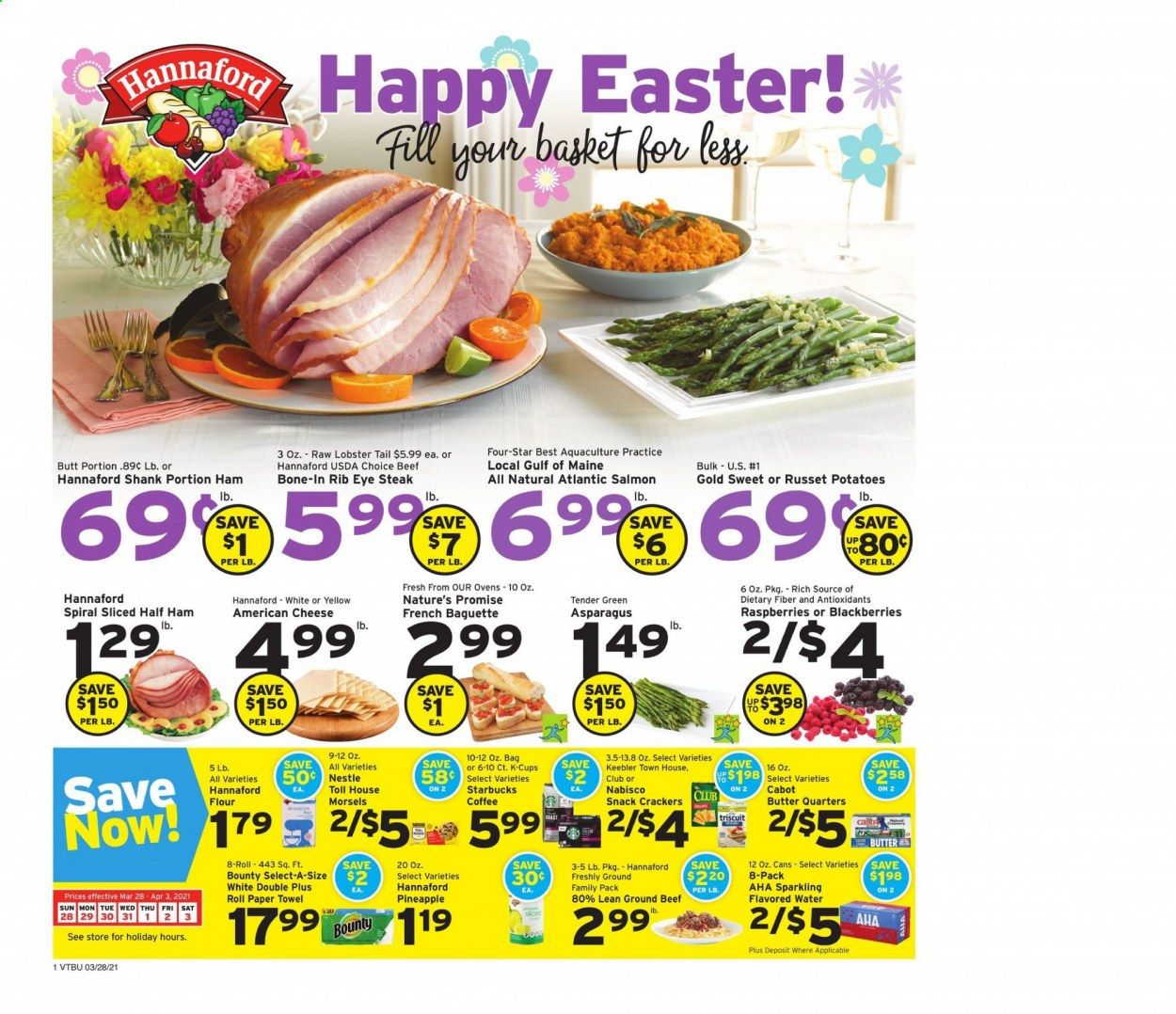 Hannaford (VT) Weekly Ad Flyer March 28 to April 3
