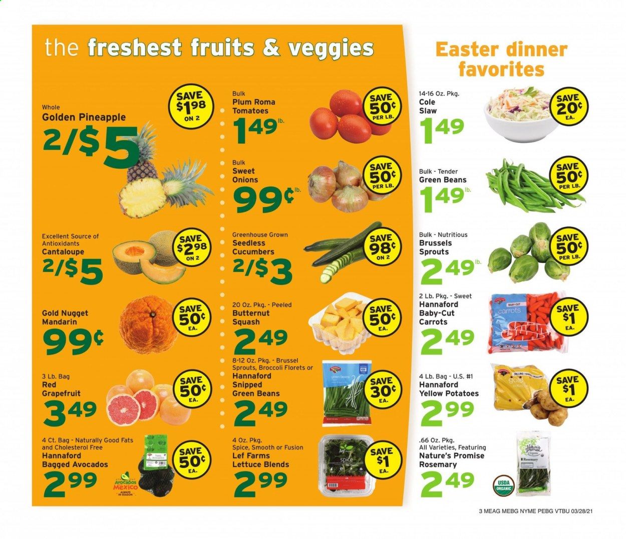 Hannaford (VT) Weekly Ad Flyer March 28 to April 3