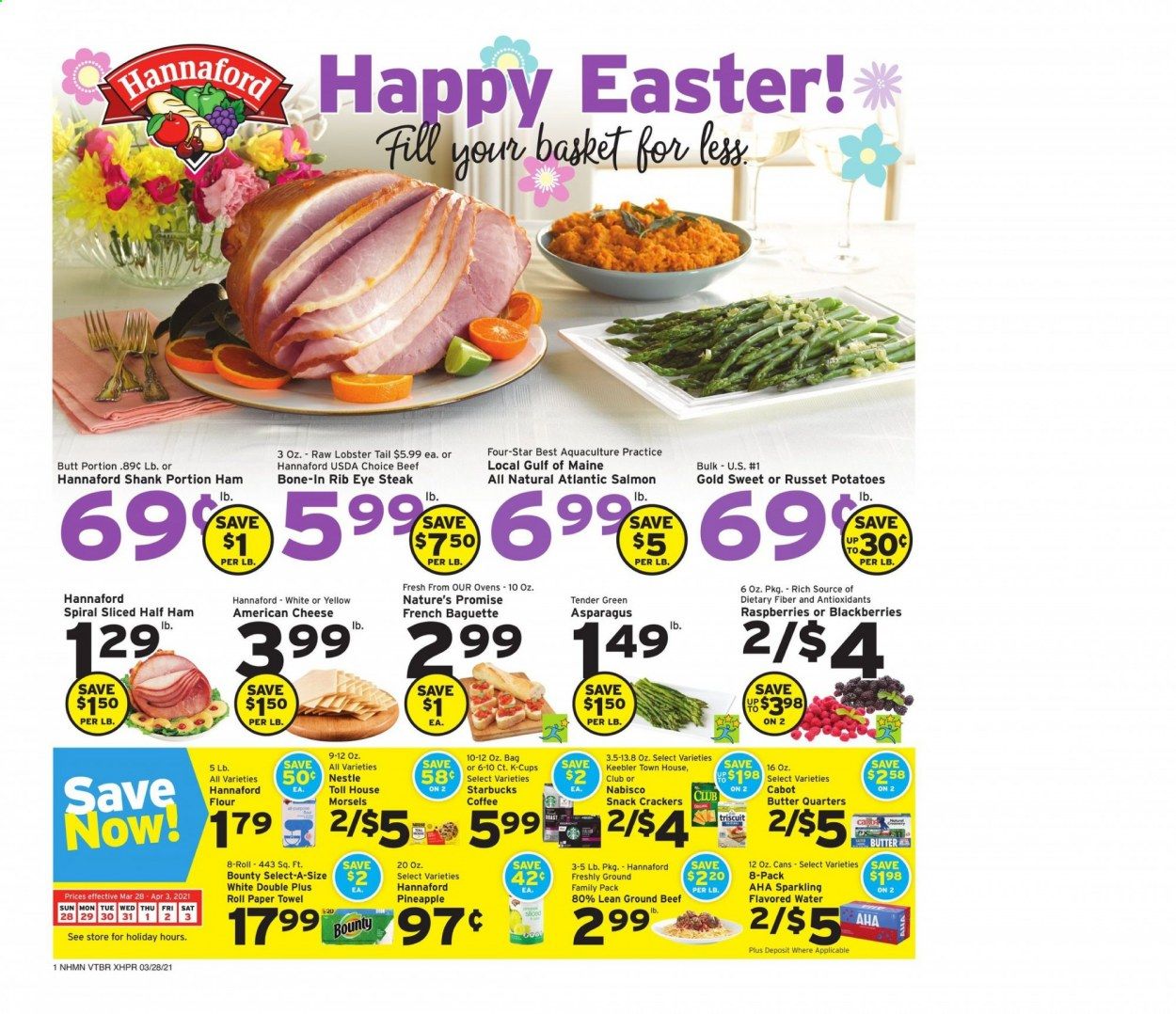 Hannaford (NH) Weekly Ad Flyer March 28 to April 3