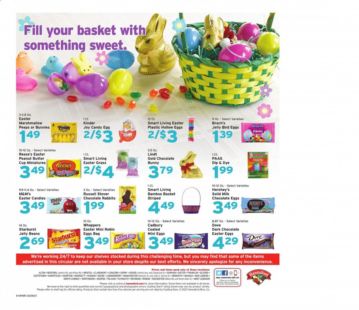 Hannaford (NH) Weekly Ad Flyer March 28 to April 3