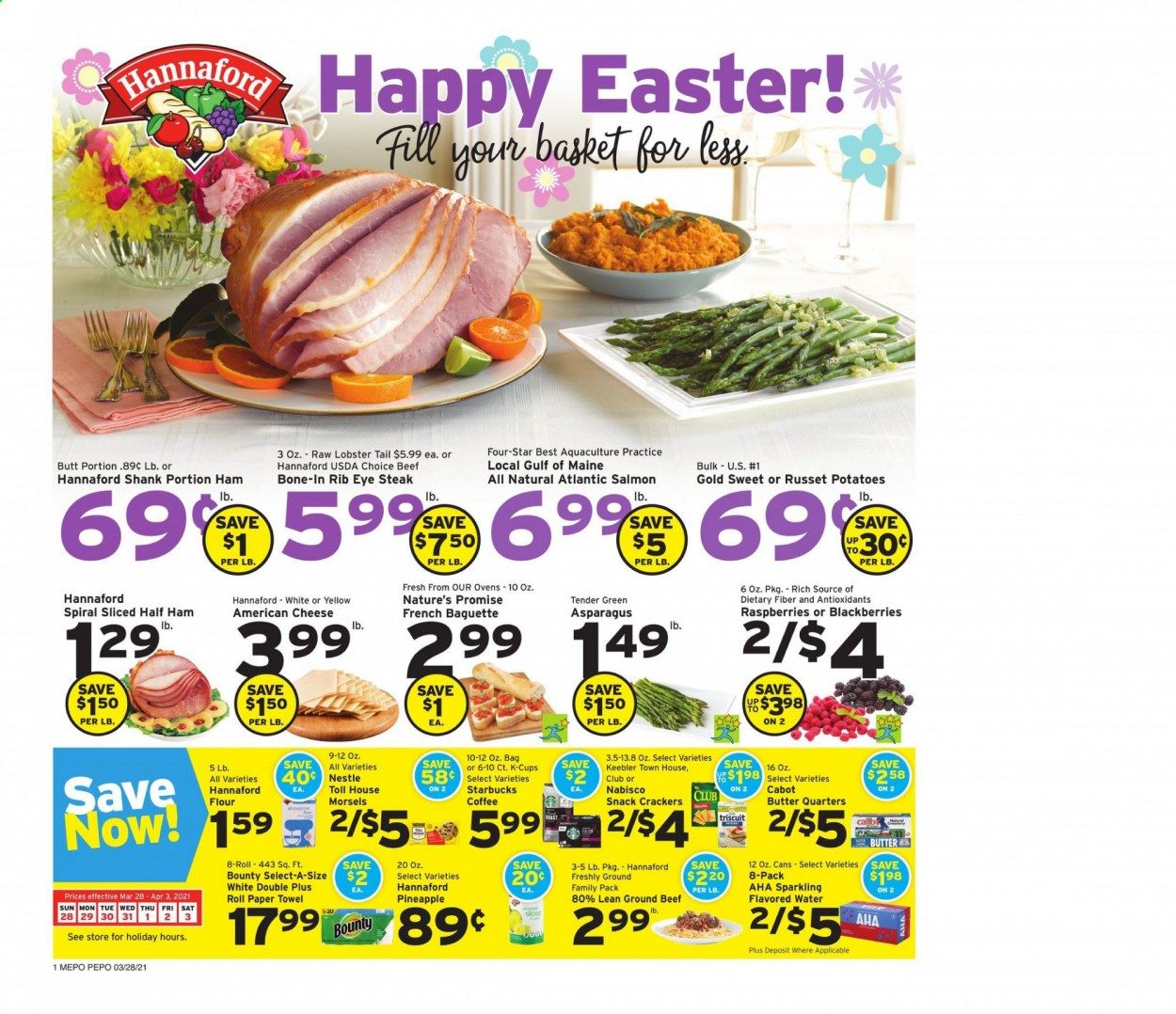 Hannaford (ME) Weekly Ad Flyer March 28 to April 3