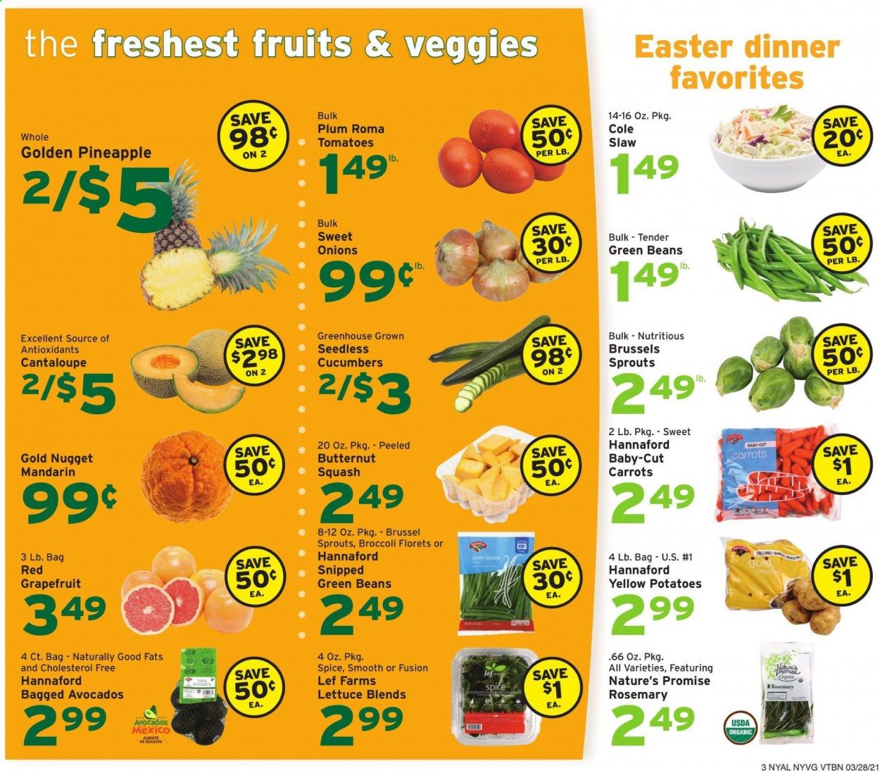 Hannaford (NY) Weekly Ad Flyer March 28 to April 3