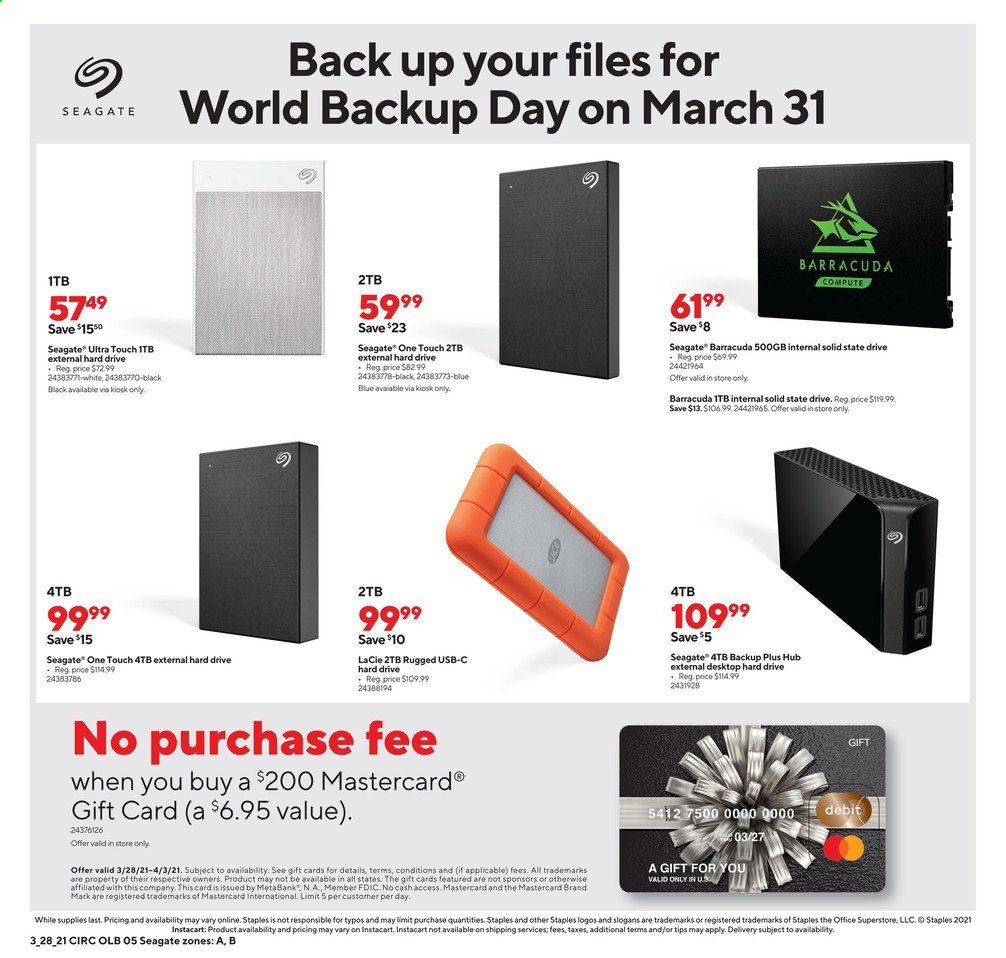 Staples Weekly Ad Flyer March 28 to April 3