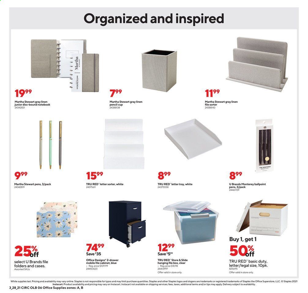 Staples Weekly Ad Flyer March 28 to April 3