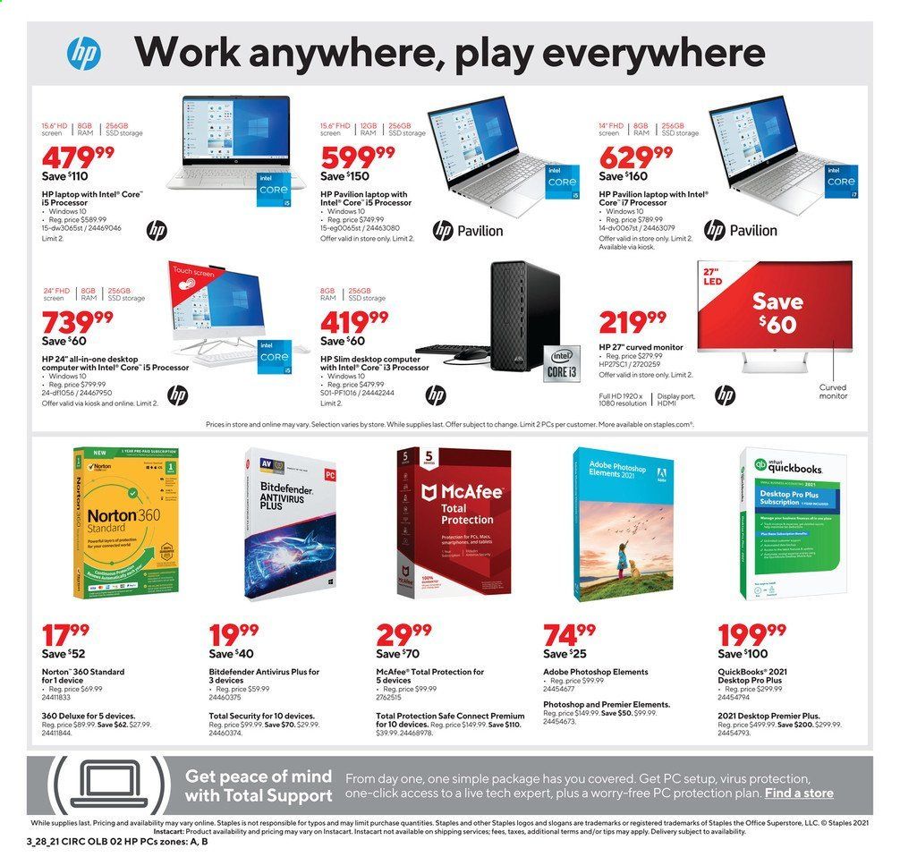 Staples Weekly Ad Flyer March 28 to April 3