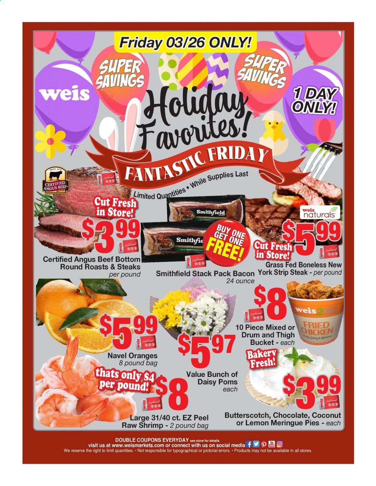 Weis Weekly Ad Flyer March 26 to March 26