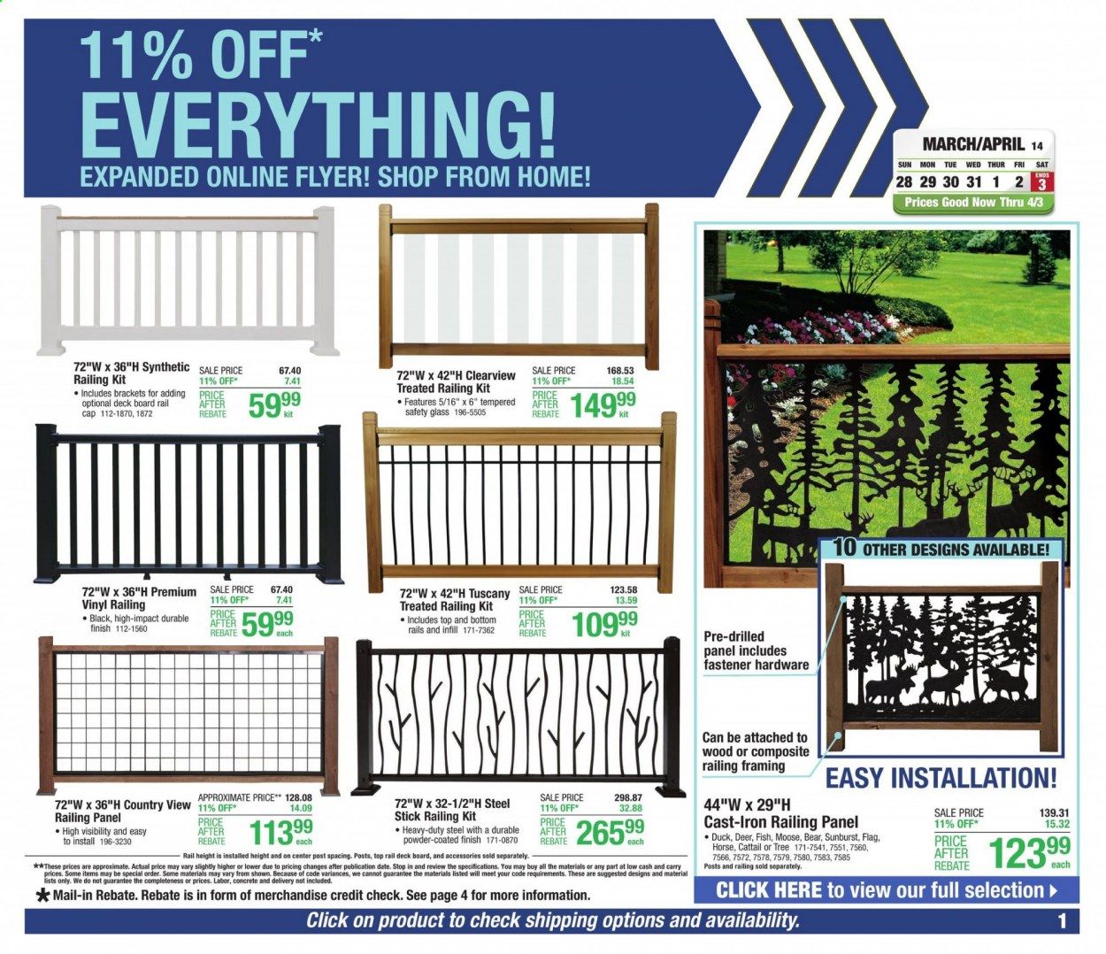Menards Weekly Ad Flyer March 28 to April 3