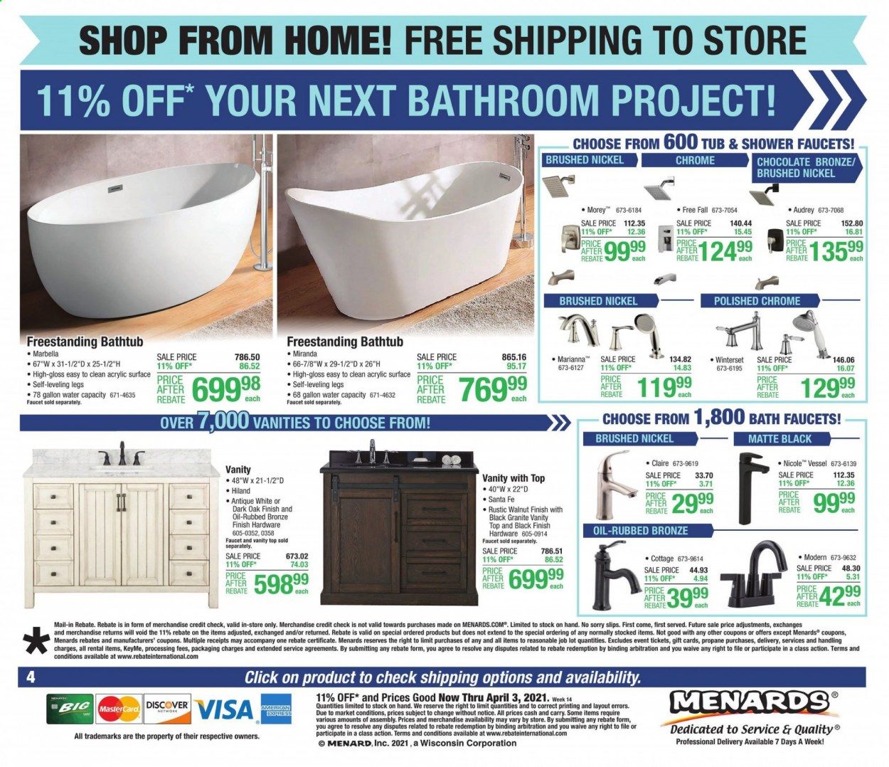 Menards Weekly Ad Flyer March 28 to April 3