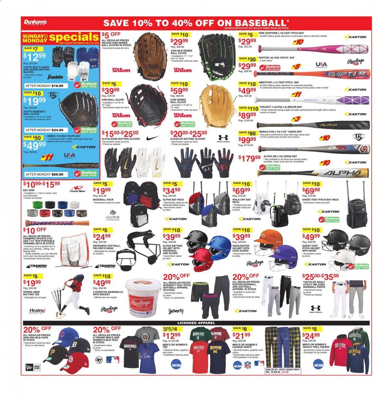 Dunham's Sports Weekly Ad Flyer March 27 to April 1