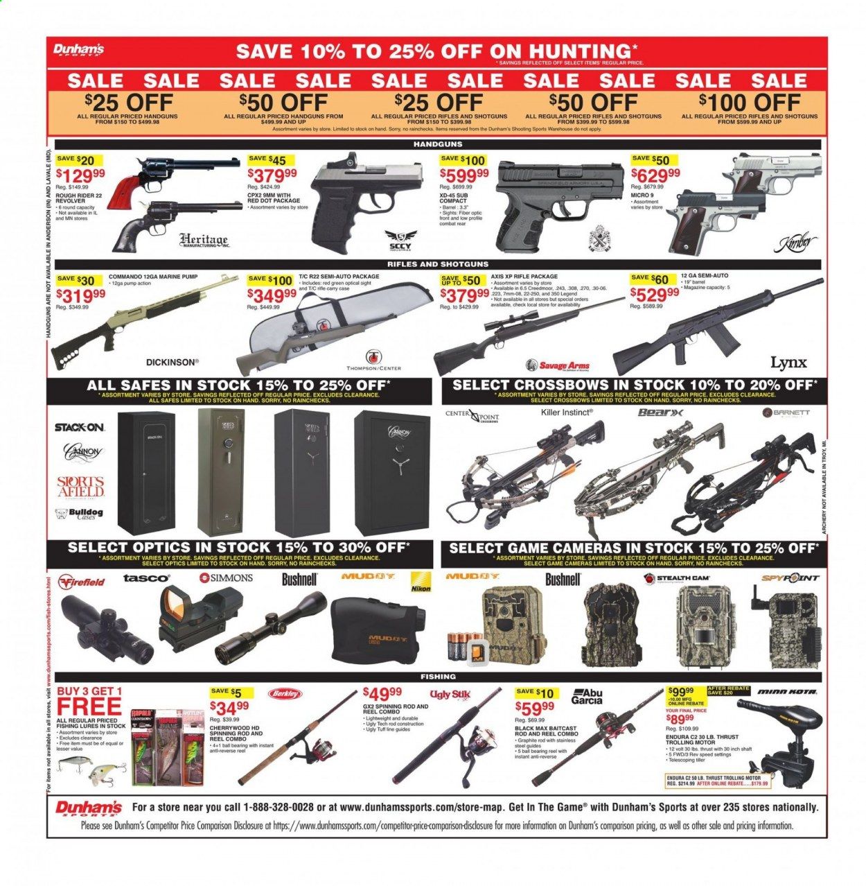 Dunham's Sports (IN, MN, NC, OH, PA, SD) Weekly Ad Flyer March 27 to April 1