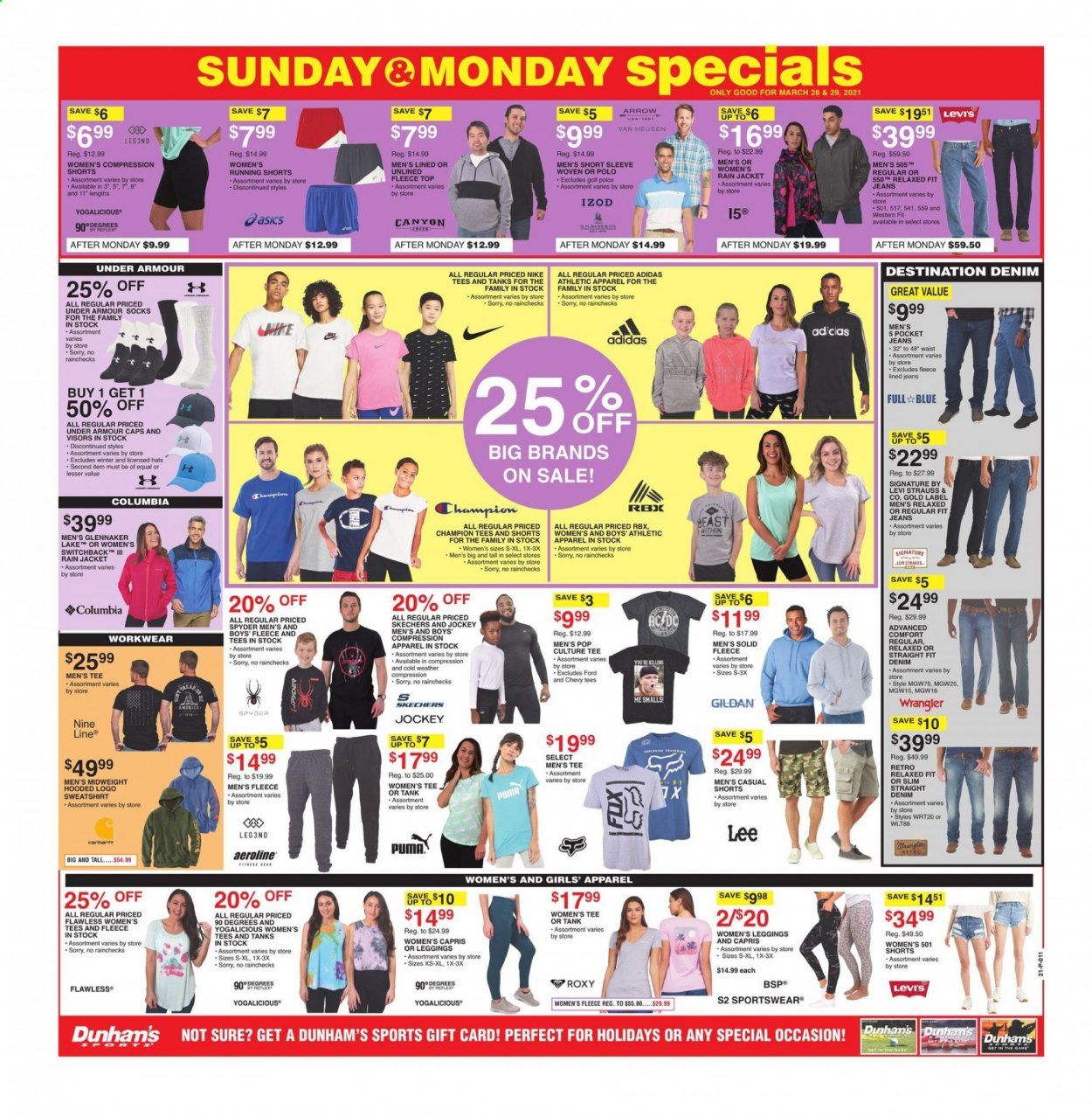 Dunham's Sports (TN, WV) Weekly Ad Flyer March 27 to April 1