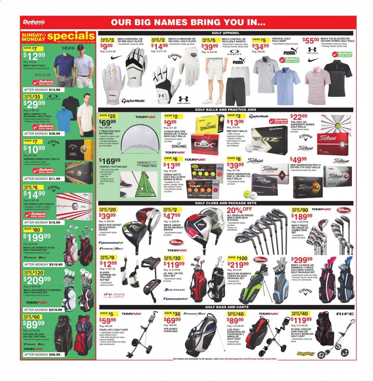 Dunham's Sports (MI, PA, WI) Weekly Ad Flyer March 27 to April 1