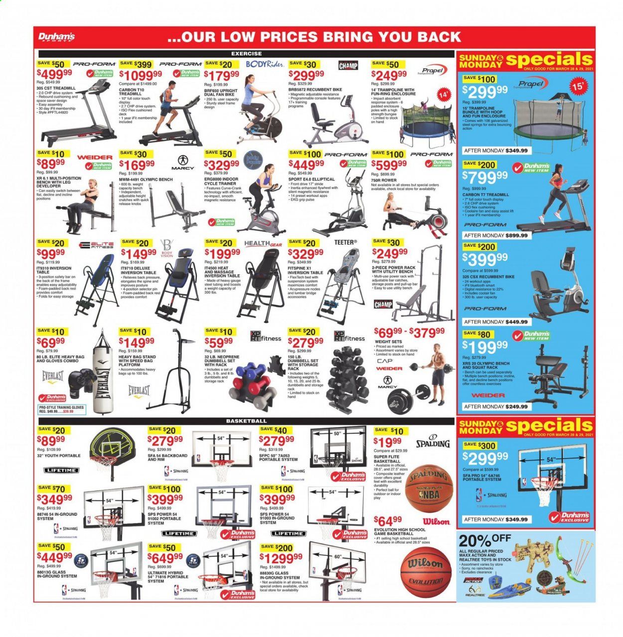Dunham's Sports (MI, PA, WI) Weekly Ad Flyer March 27 to April 1