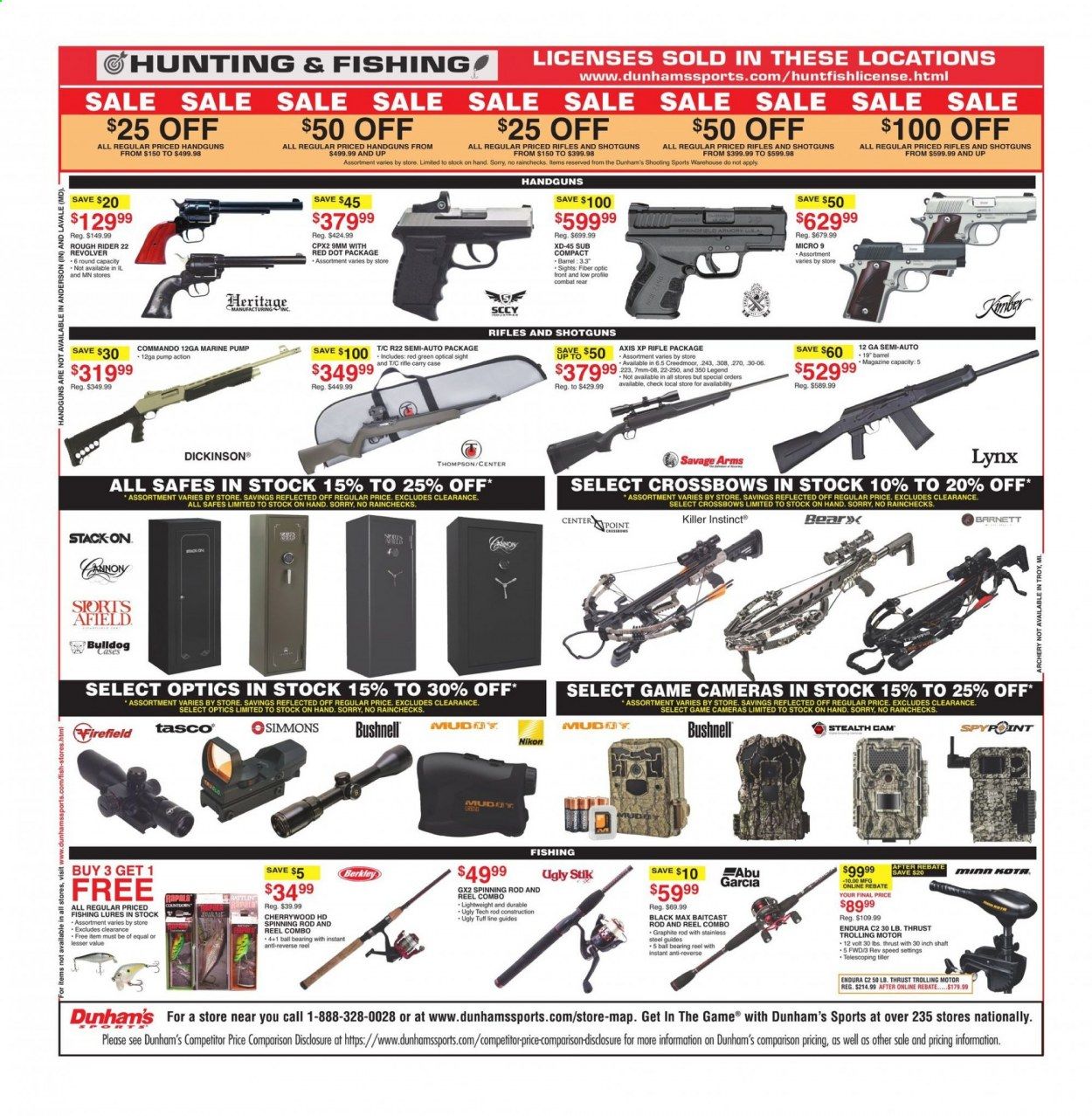 Dunham's Sports (MI, PA, WI) Weekly Ad Flyer March 27 to April 1