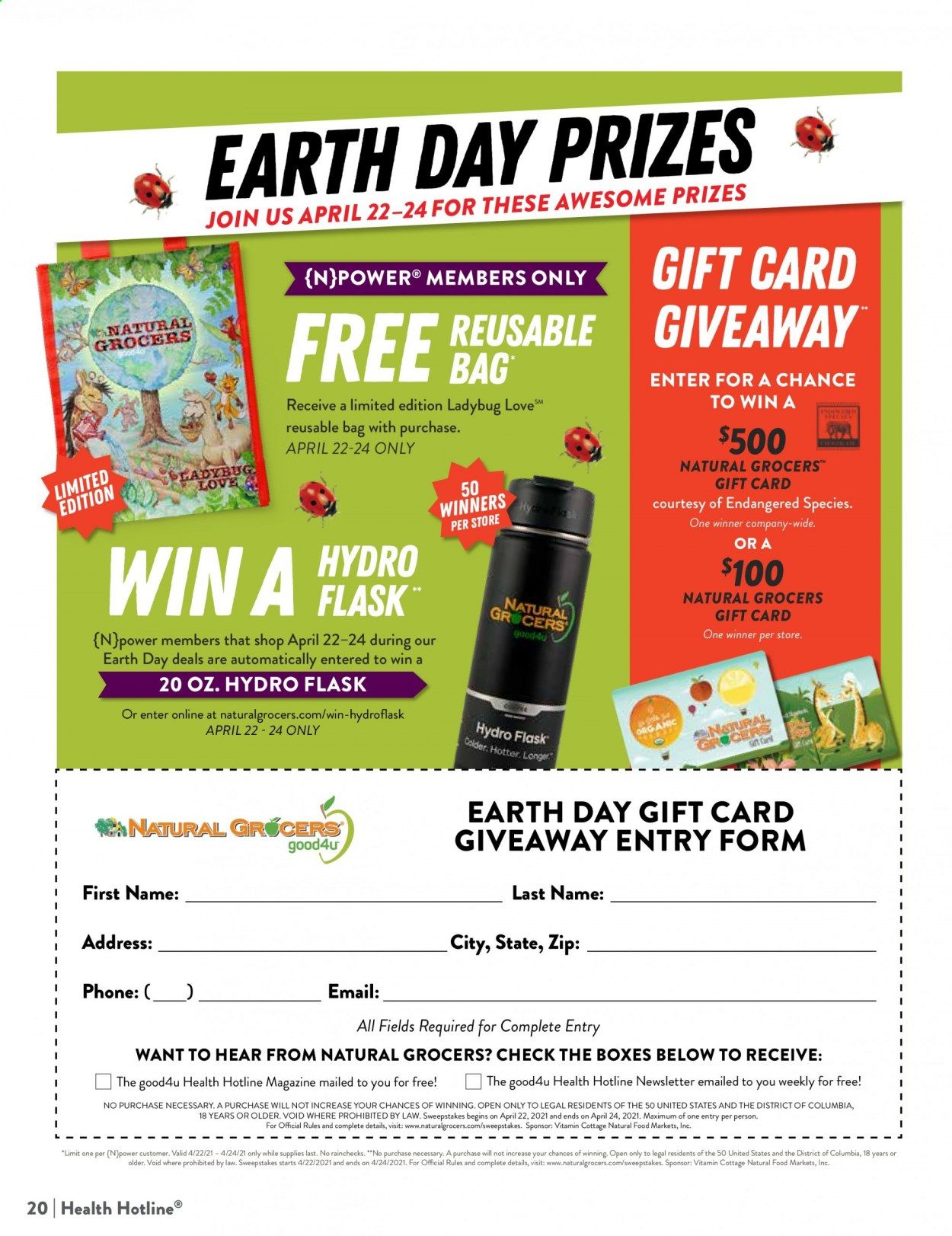 Natural Grocers Weekly Ad Flyer March 26 to April 24