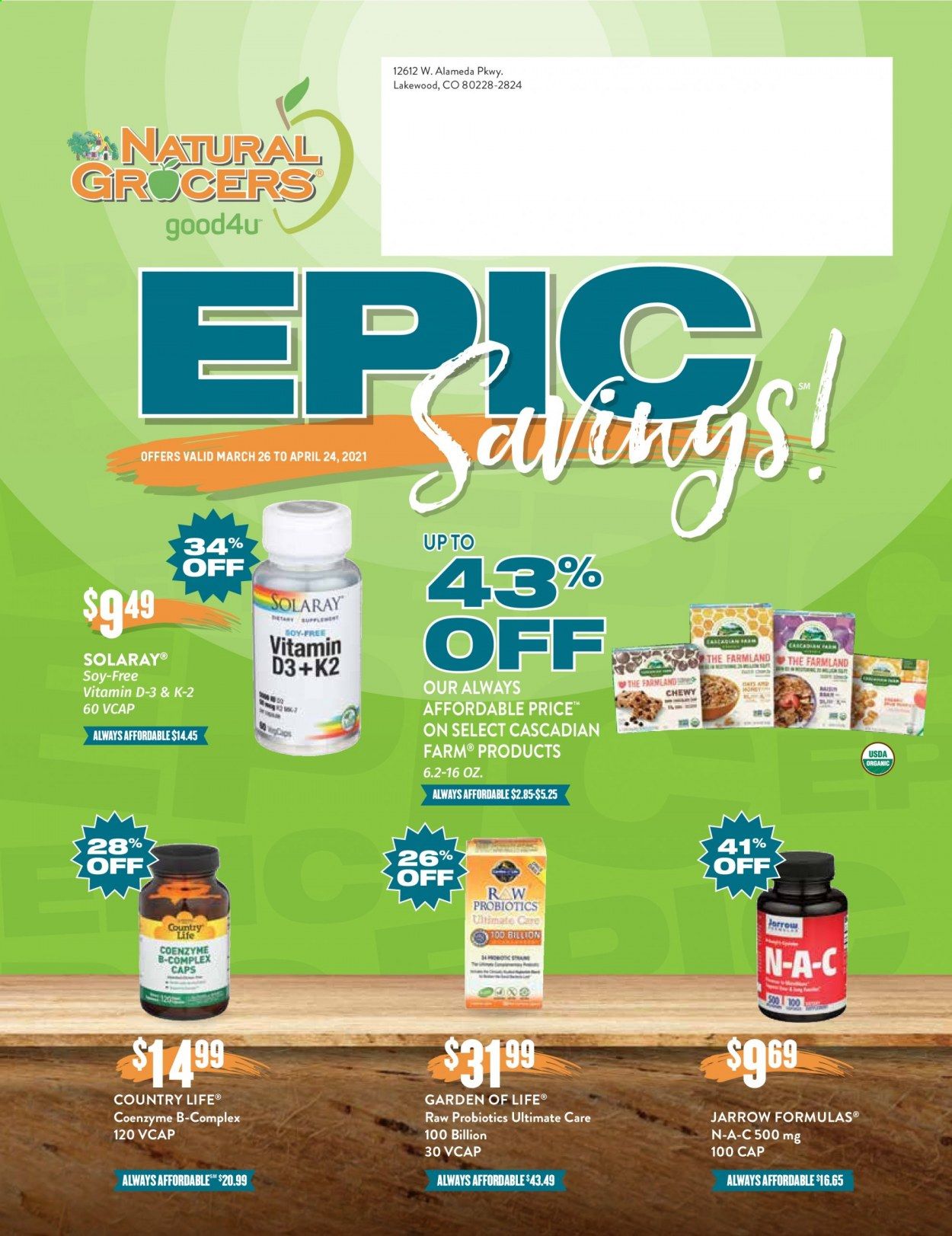 Natural Grocers Weekly Ad Flyer March 26 to April 24