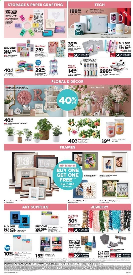Michaels Weekly Ad Flyer March 28 to April 3