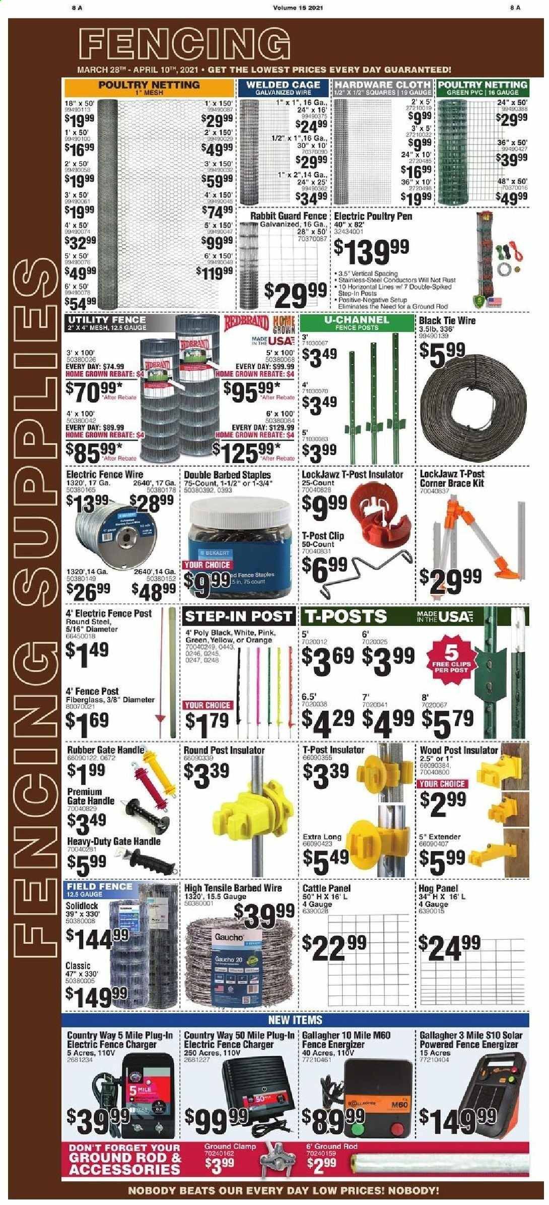 Rural King Weekly Ad Flyer March 28 to April 10