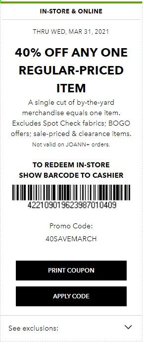 JOANN Weekly Ad Flyer March 28 to March 31