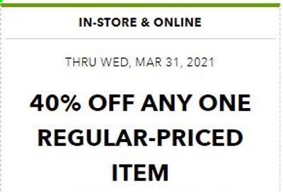 JOANN Weekly Ad Flyer March 28 to March 31