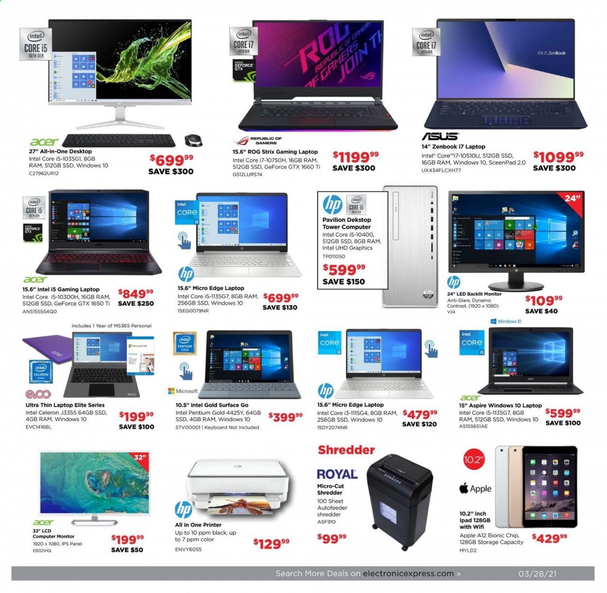 Electronic Express Weekly Ad Flyer March 28 to April 3