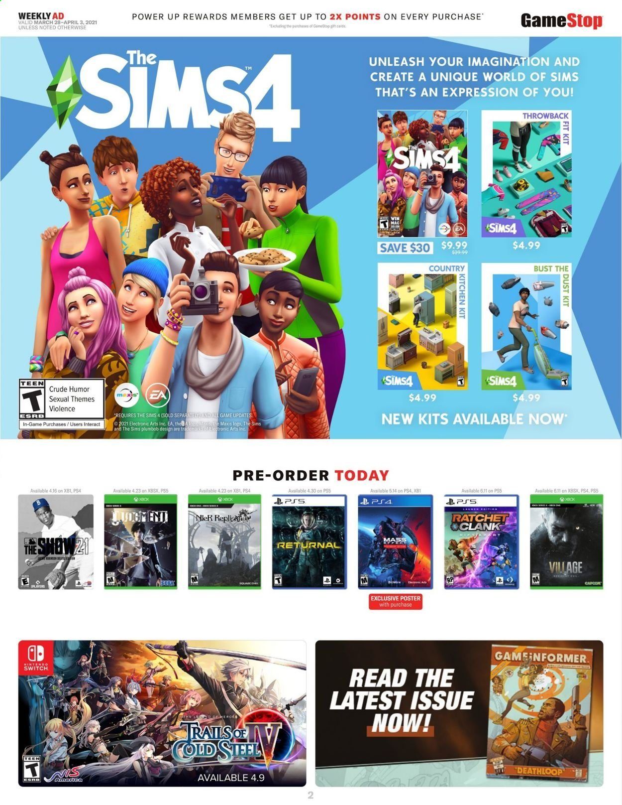 GameStop Weekly Ad Flyer March 28 to April 3