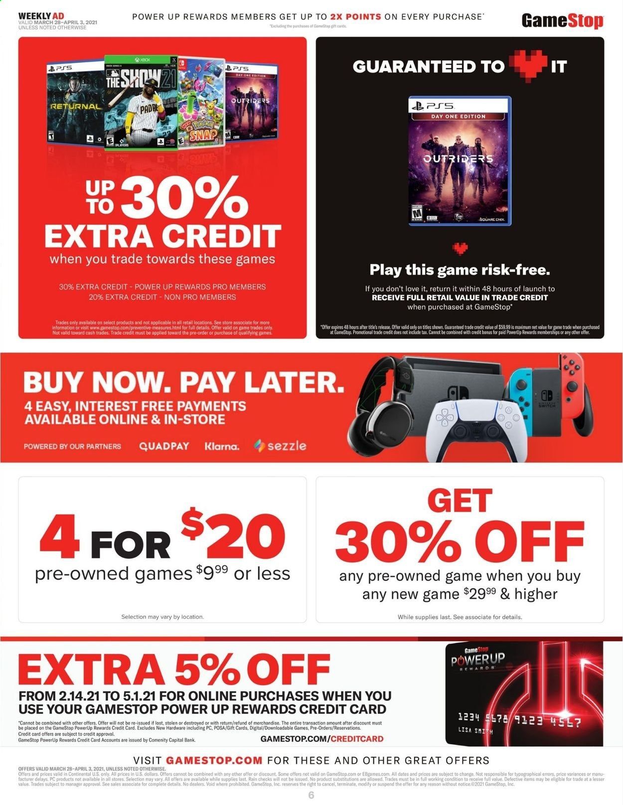 GameStop Weekly Ad Flyer March 28 to April 3