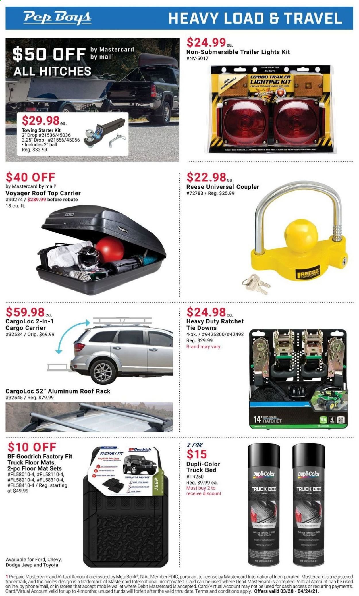 Pep Boys Weekly Ad Flyer March 28 to April 24