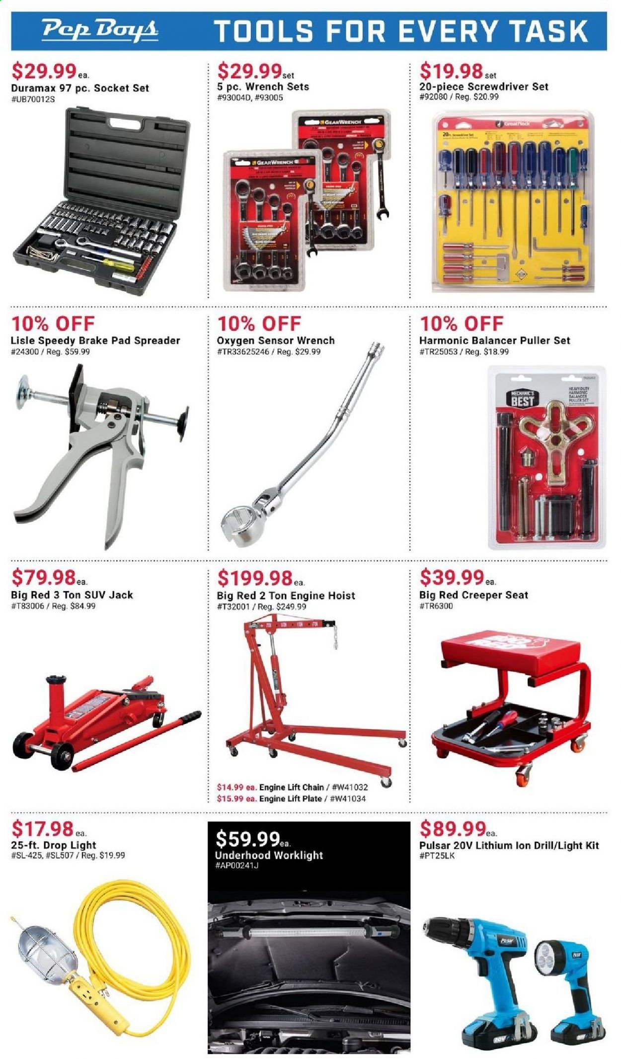 Pep Boys Weekly Ad Flyer March 28 to April 24