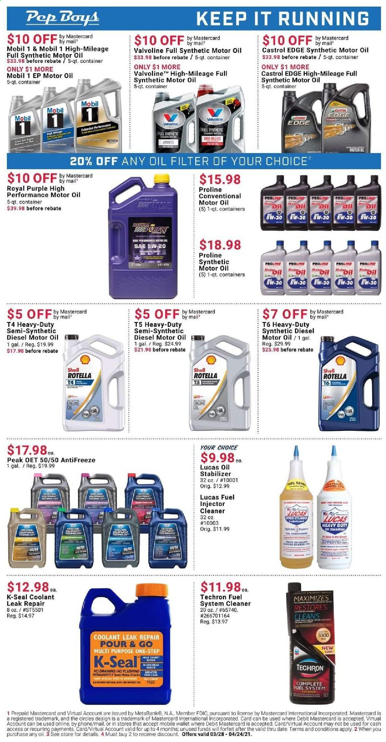 Pep Boys Weekly Ad Flyer March 28 to April 24