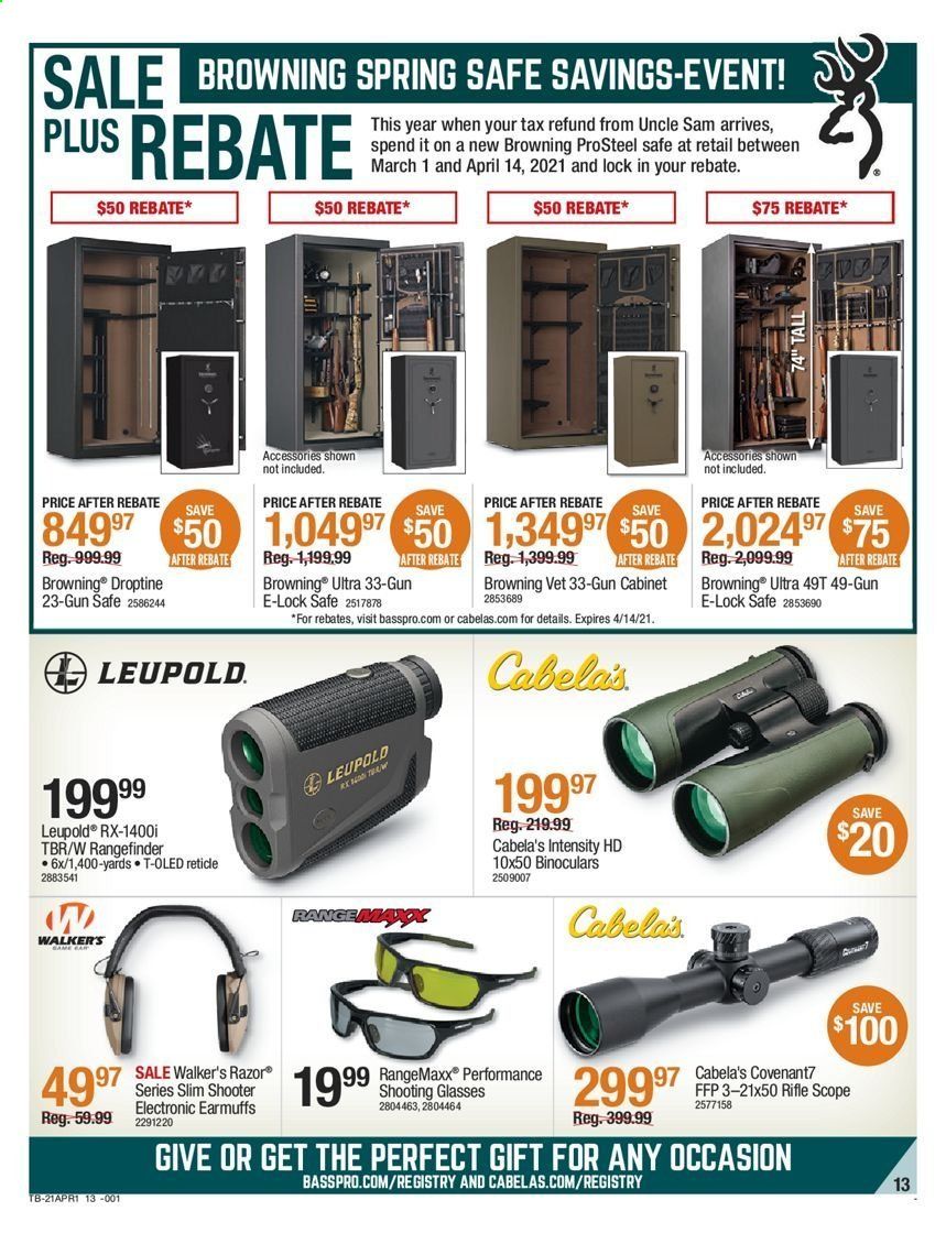Cabela's Weekly Ad Flyer April 1 to April 14
