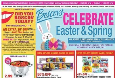 Boscov's Weekly Ad Flyer March 28 to March 31